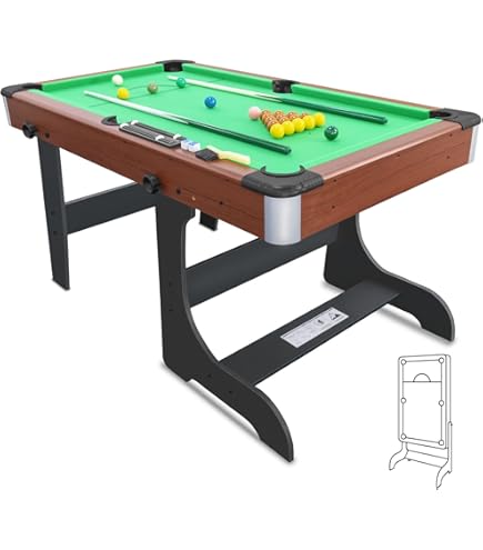 Walker & Simpson 6ft Admiral Folding Pool Table Green